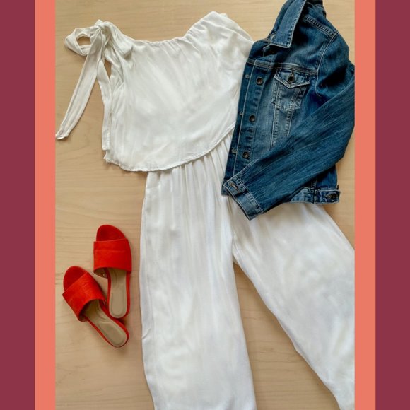 Pants - Guess Marino One-Shoulder Jumpsuit